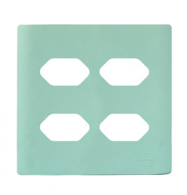 Placa p/ 4 Tomadas 4x4 - Novara Siciliano